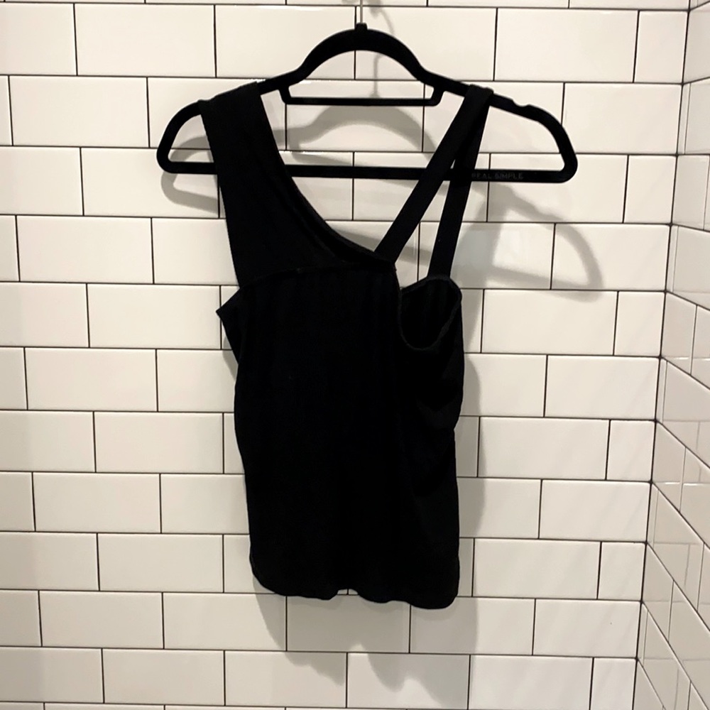 Unique asymmetrical black top